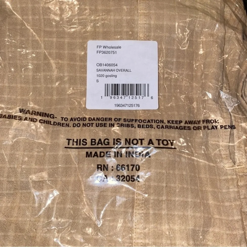 NWT Free People Savannah Wide Leg Overalls Brand New w/Tag & In Orig Package - Picture 12 of 13